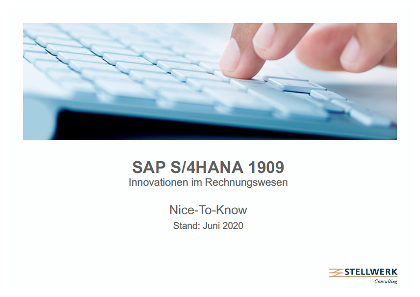 Schneller Überblick: Was der 5. Release-Stand der On-Premise Version SAP S/4HANA 1909 an Neuerungen im Frontend Fiori 3.0, bei den Werteflüssen und Abschlussaktivitäten sowie im Reporting bringt.